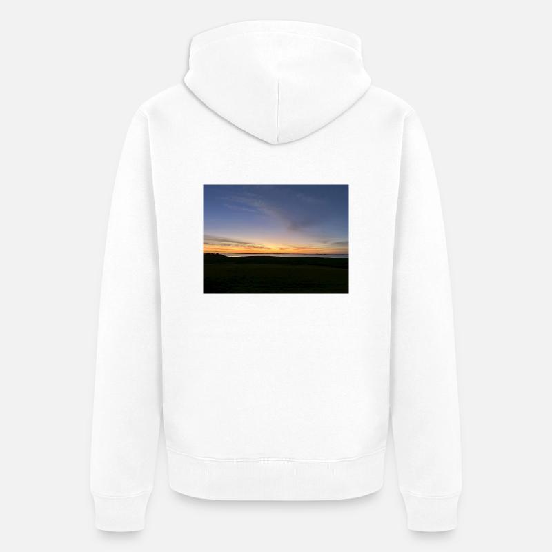 Lever du soleil - Veste à capuche bio Premium Unisexe - blanc