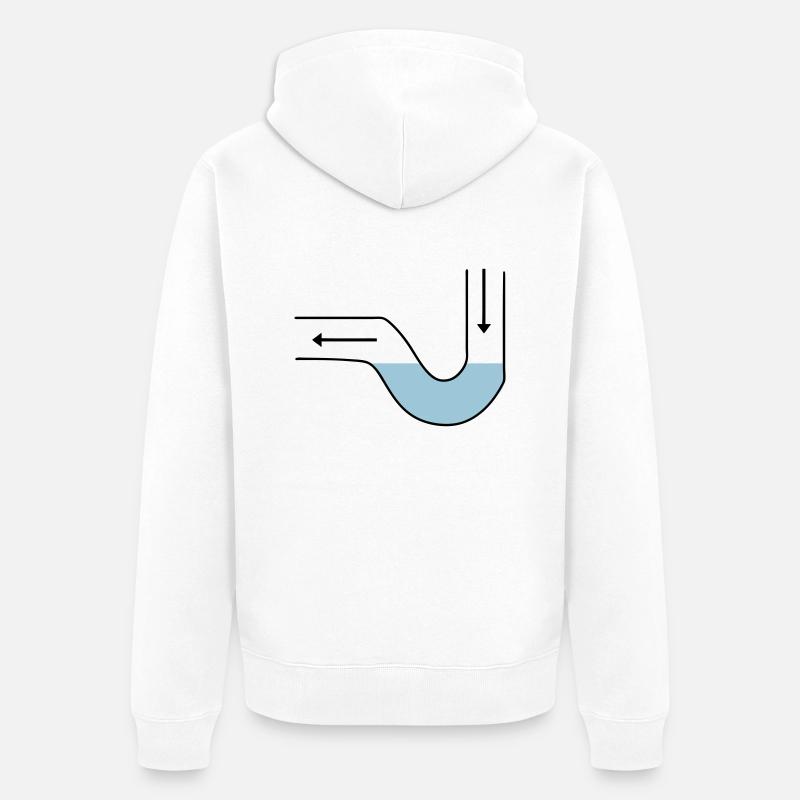 Plombier - Veste à capuche bio Premium Unisexe - blanc