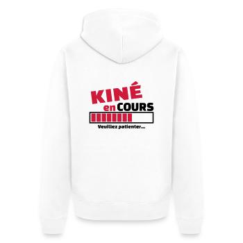 kiné en cours - Veste à capuche bio Premium Unisexe - blanc - Dos - Thijin (182cm)