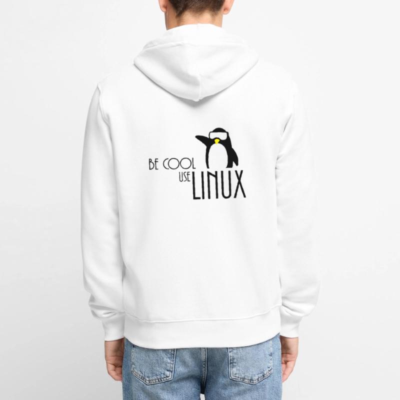 be cool use linux Unisex Premium Bio Zip Hoodie