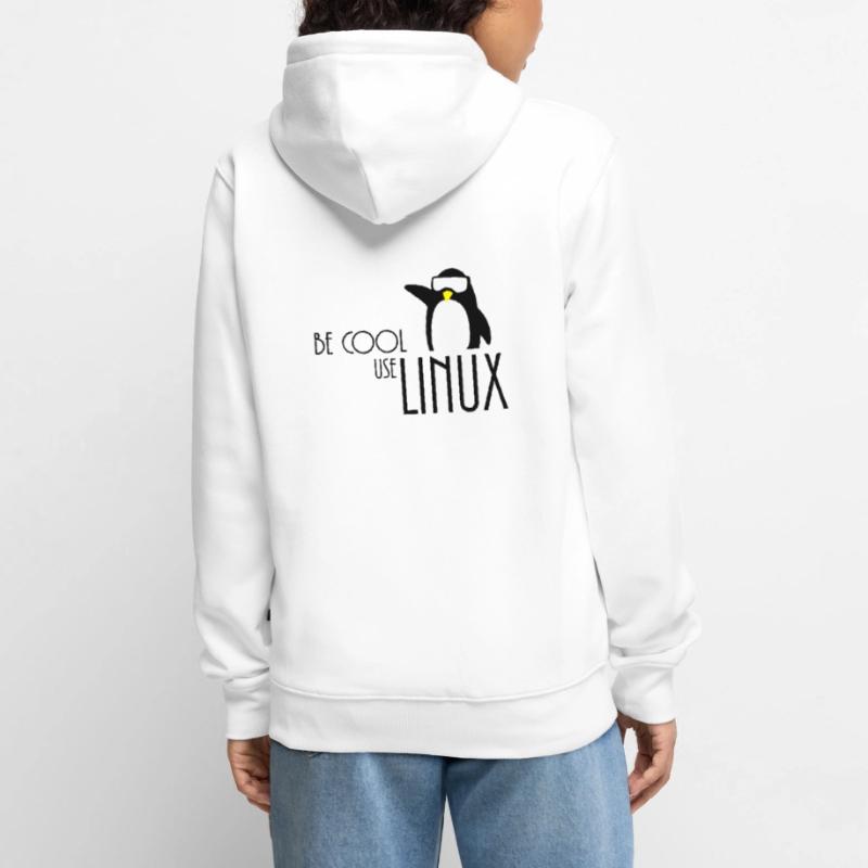 être cool utilisation linux Veste à capuche bio Premium Unisexe