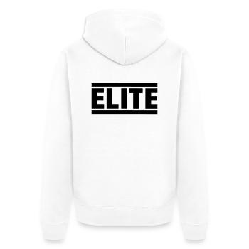 elite_f1 - Unisex Premium Organic Zip Hoodie - white - Back - Thijin (182cm)