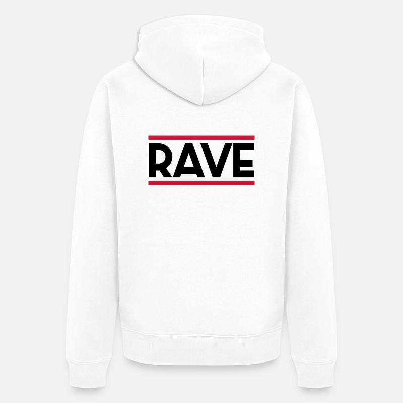 RAVE - Veste à capuche bio Premium Unisexe - blanc