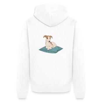 chien.png - Veste à capuche bio Premium Unisexe - blanc - Dos - Thijin (182cm)