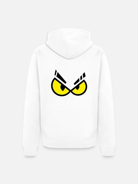 eyes_f2 - Veste à capuche bio Premium Unisexe - blanc