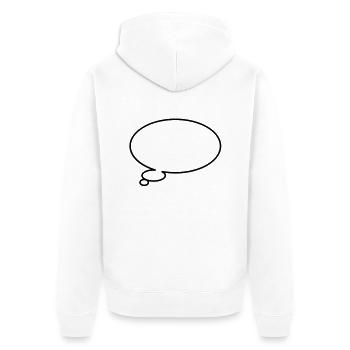 Thinking bubble - Veste à capuche bio Premium Unisexe - blanc - Dos - Thijin (182cm)