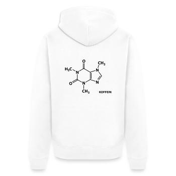 Caféine - Veste à capuche bio Premium Unisexe - blanc - Dos - Thijin (182cm)
