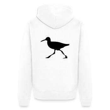 Exécution d'oiseau - Veste à capuche bio Premium Unisexe - blanc - Dos - Thijin (182cm)