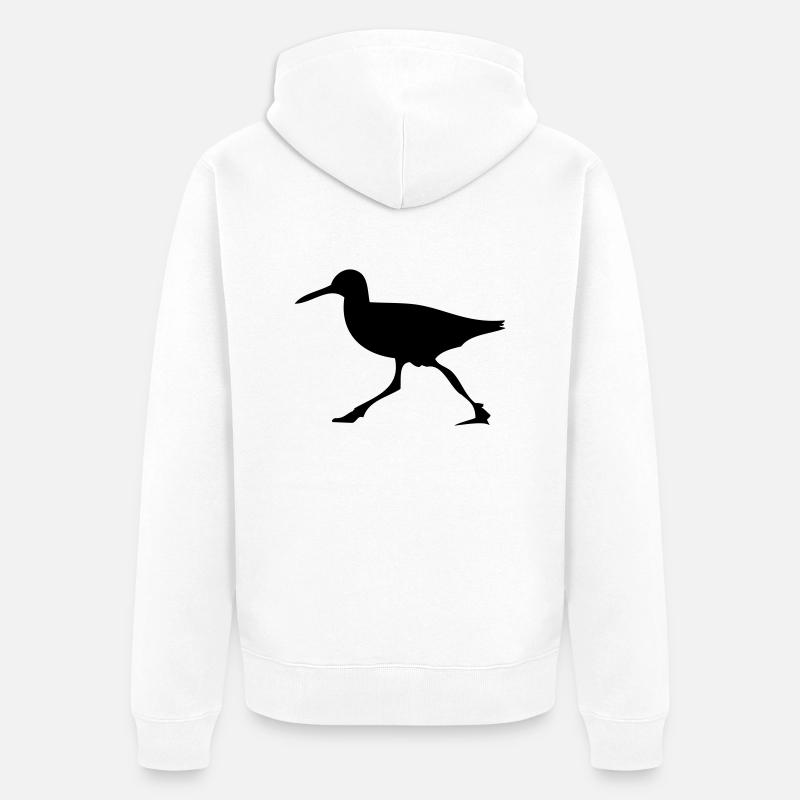 Exécution d'oiseau - Veste à capuche bio Premium Unisexe - blanc