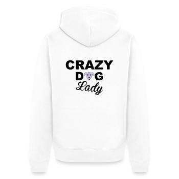 Dog Lady - Veste à capuche bio Premium Unisexe - blanc - Dos - Thijin (182cm)