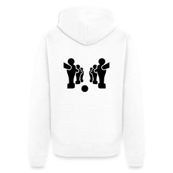 Baby-foot - Veste à capuche bio Premium Unisexe - blanc - Dos - Thijin (182cm)