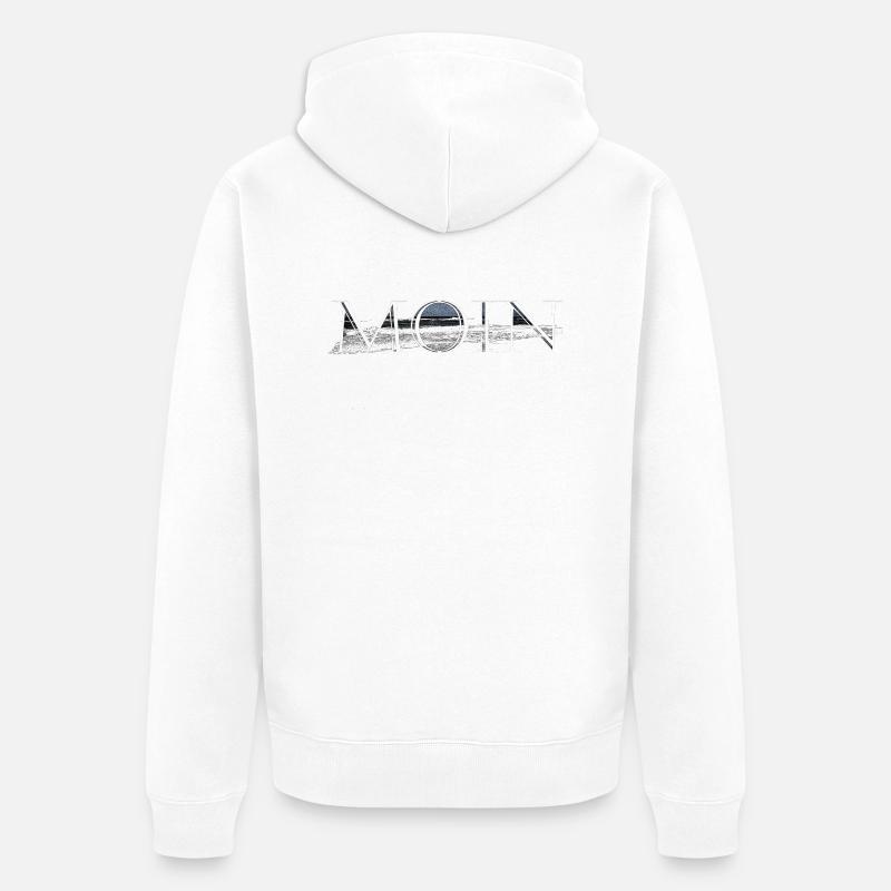 MOIN 30 - Veste à capuche bio Premium Unisexe - blanc