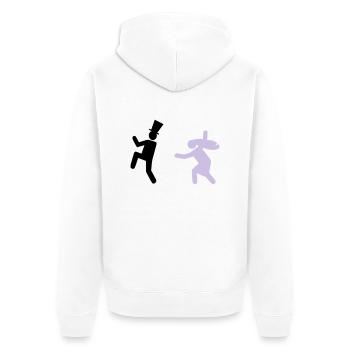 Running Groom - Veste à capuche bio Premium Unisexe - blanc - Dos - Thijin (182cm)