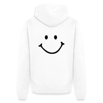 smile - Veste à capuche bio Premium Unisexe - blanc - Dos - Thijin (182cm)