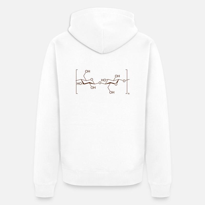 cellulose de coton coton - Veste à capuche bio Premium Unisexe - blanc