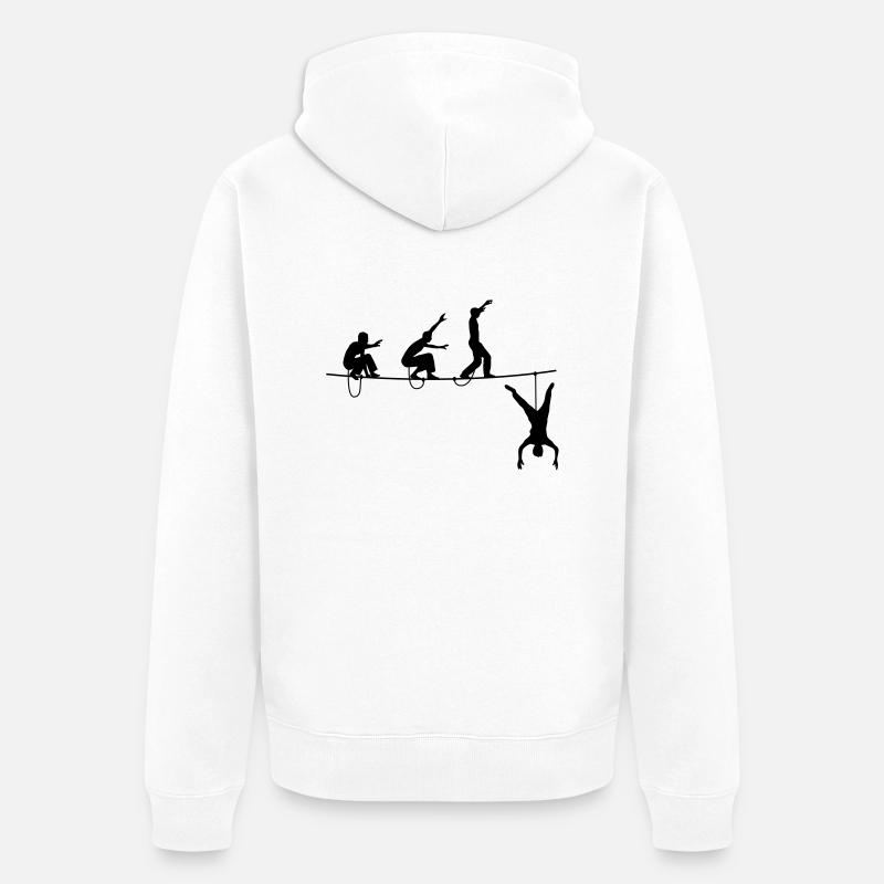 highline - Veste à capuche bio Premium Unisexe - blanc