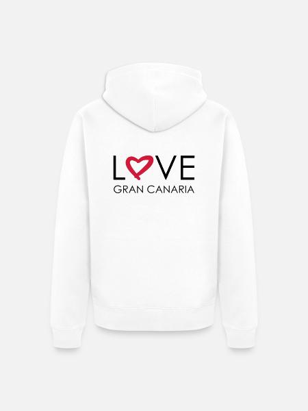 love cran canaria - Unisex Premium Organic Zip Hoodie - white