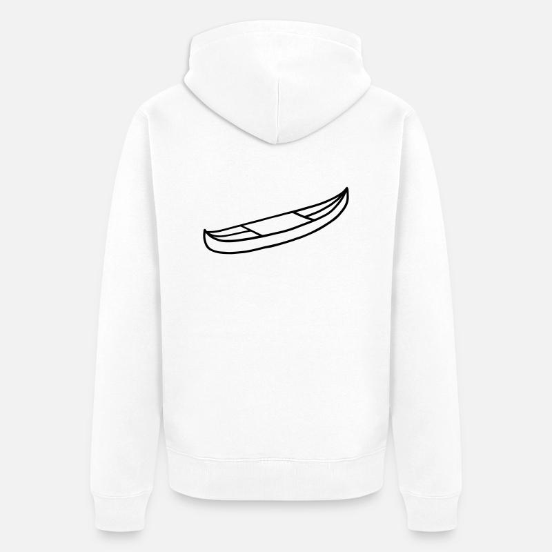 Kayak - Canoë - Veste à capuche bio Premium Unisexe - blanc