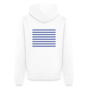 Marinière - Veste à capuche bio Premium Unisexe - blanc - Dos - Thijin (182cm)