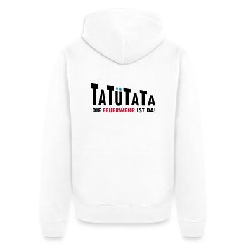 Fire brigade sirens - Unisex Premium Organic Zip Hoodie - white - Back - Thijin (182cm)