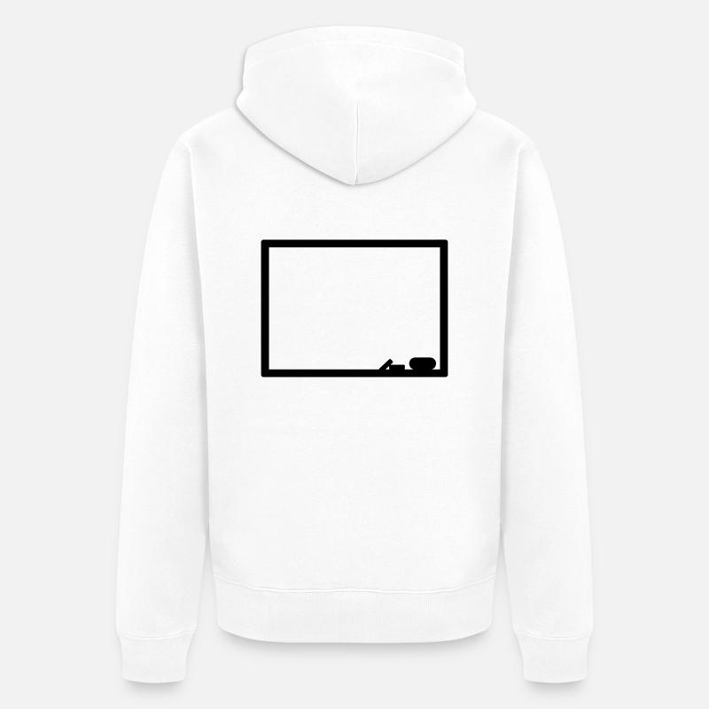 Tableau - Veste à capuche bio Premium Unisexe - blanc