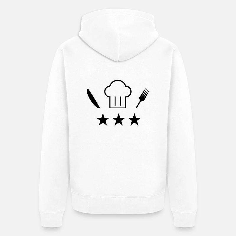 Cuisine - Veste à capuche bio Premium Unisexe - blanc