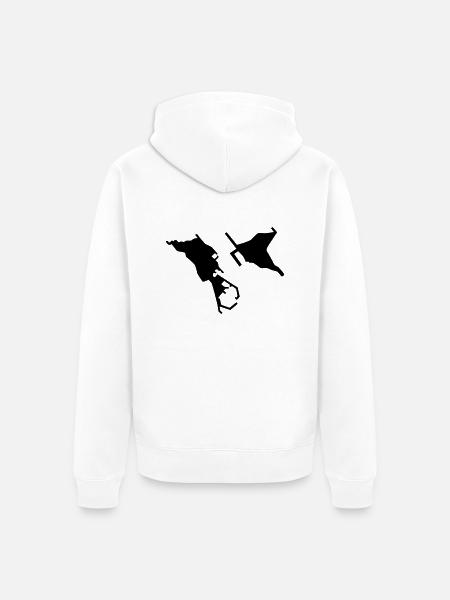 Helgoland - Unisex Premium Bio Zip Hoodie - Weiß