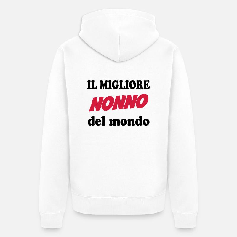 Il migliore nonno del mondo 111 - Veste à capuche bio Premium Unisexe - blanc