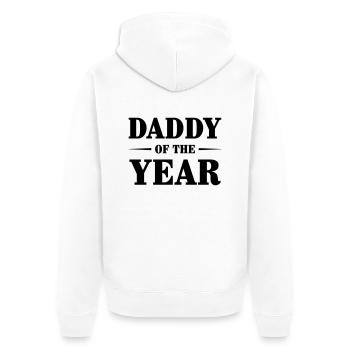 Dad / Daddy / Papa / Vati / Pappa / Fête des pères - Unisex Premium Organic Zip Hoodie - white - Back - Thijin (182cm)