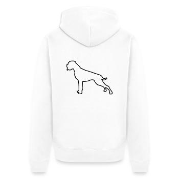 Plan Boxer - Veste à capuche bio Premium Unisexe - blanc - Dos - Thijin (182cm)