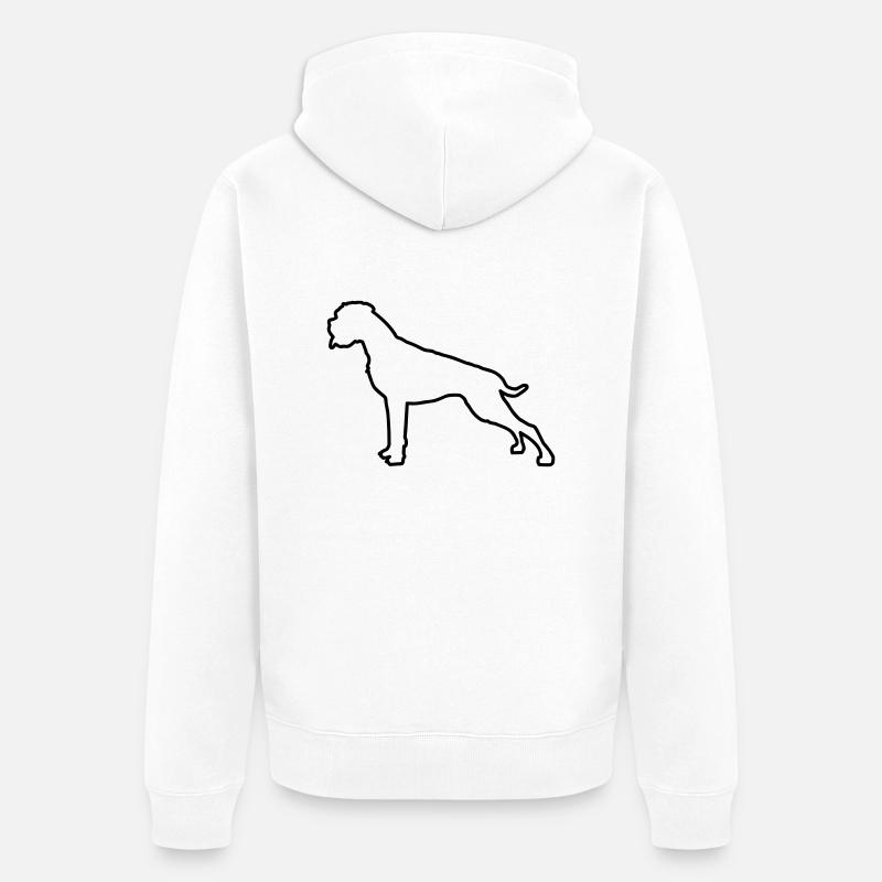 Plan Boxer - Veste à capuche bio Premium Unisexe - blanc