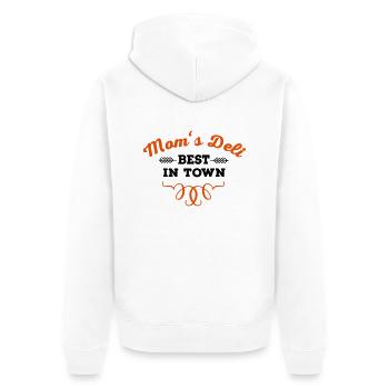 Küche - Unisex Premium Bio Zip Hoodie - Weiß - Hinten - Thijin (182cm)