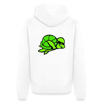 Tortue d’eau Dabbing Dab Dance Lunettes de soleil - Veste à capuche bio Premium Unisexe - blanc - Dos - Thijin (182cm)