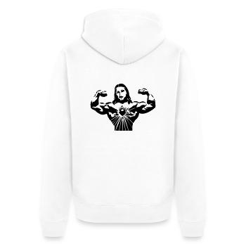 JESUS CHRIST SUPERSTAR - Veste à capuche bio Premium Unisexe - blanc - Dos - Thijin (182cm)