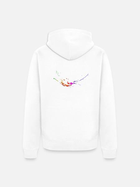 splash4 - Unisex Premium Bio Zip Hoodie - Weiß