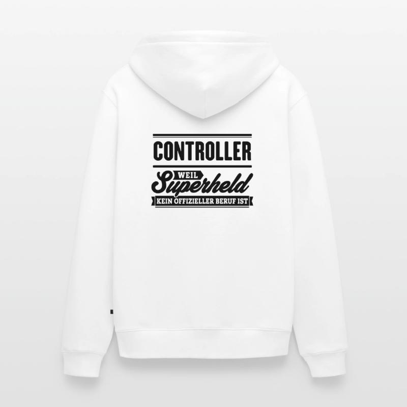 Superheld Controller Unisex Premium Bio Zip Hoodie