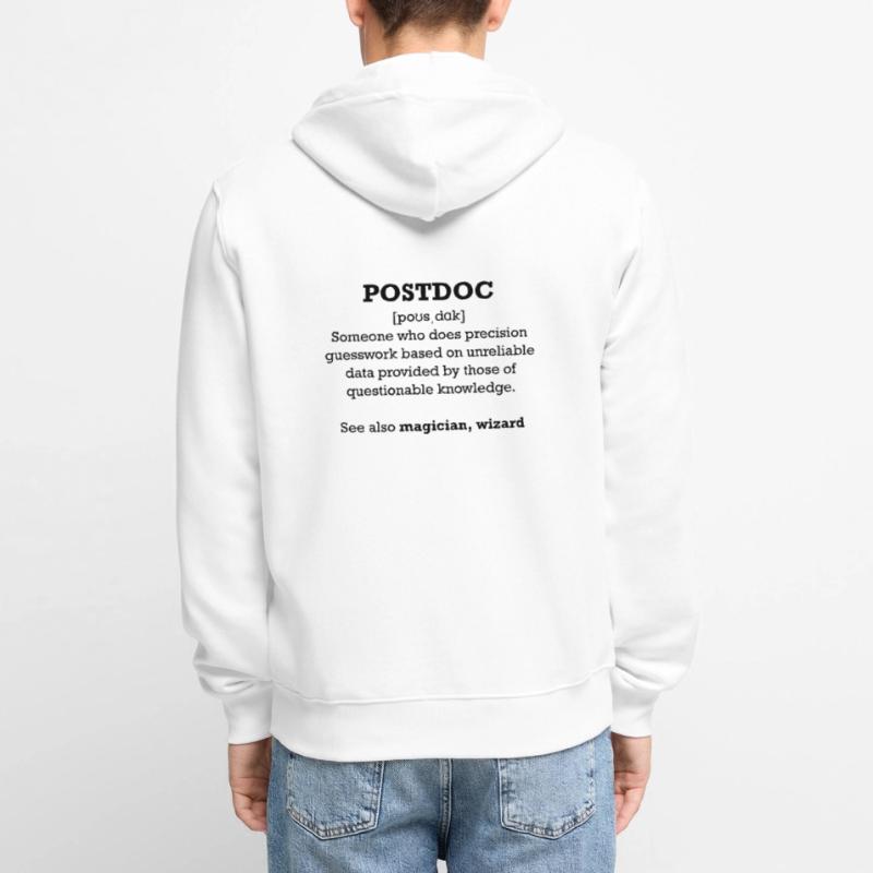 Postdoc - wizard Unisex Premium Bio Zip Hoodie