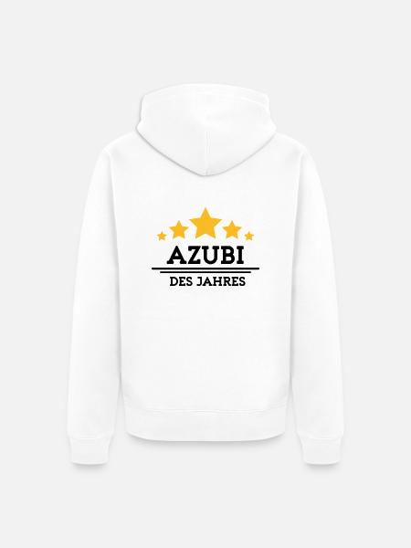 azubi des Jahres - Unisex Premium Bio Zip Hoodie - Weiß