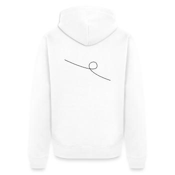 Looping - Veste à capuche bio Premium Unisexe - blanc - Dos - Thijin (182cm)