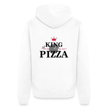 Roi de la pizza - Veste à capuche bio Premium Unisexe - blanc - Dos - Thijin (182cm)