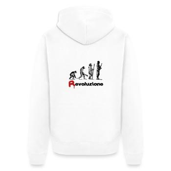 Revoluzione - Veste à capuche bio Premium Unisexe - blanc - Dos - Thijin (182cm)