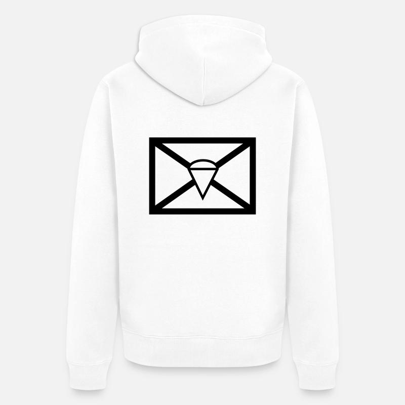 Fallschirmjäger - Unisex Premium Bio Zip Hoodie - Weiß