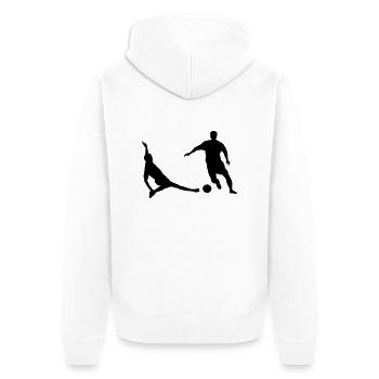 Foot - Veste à capuche bio Premium Unisexe - blanc - Dos - Thijin (182cm)