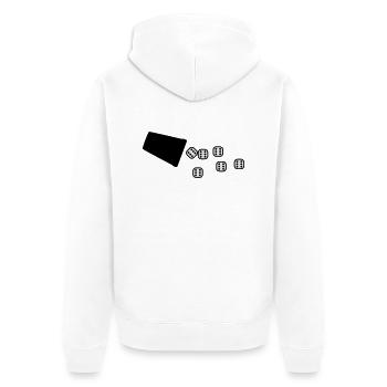 wuerfeln_6er_2c - Veste à capuche bio Premium Unisexe - blanc - Dos - Thijin (182cm)