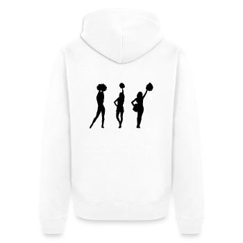 Cheerleader - Unisex Premium Bio Zip Hoodie - Weiß - Hinten - Thijin (182cm)