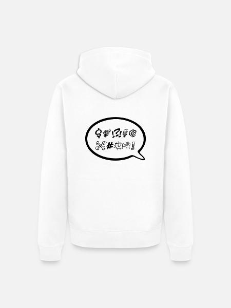 Explétif - Veste à capuche bio Premium Unisexe - blanc