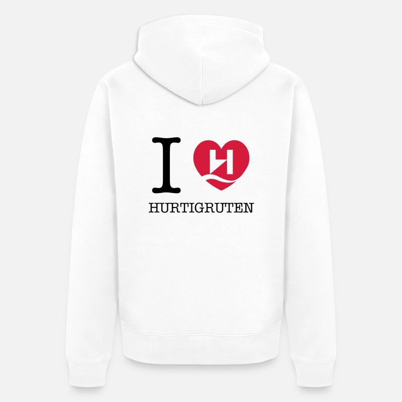 Hurtigruten - Veste à capuche bio Premium Unisexe - blanc
