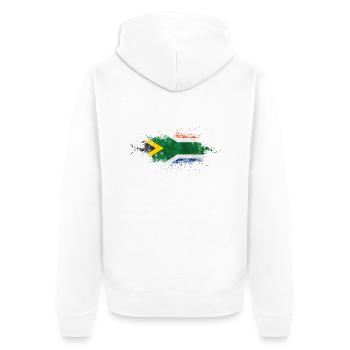 South Africa - Veste à capuche bio Premium Unisexe - blanc - Dos - Thijin (182cm)