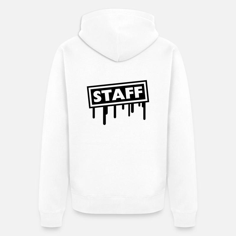 Staff - Veste à capuche bio Premium Unisexe - blanc