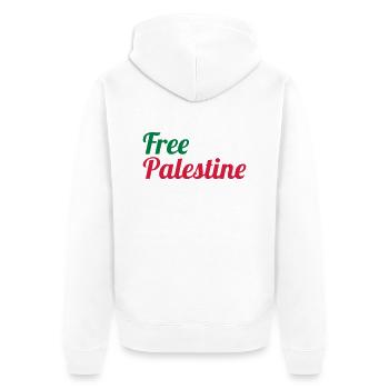 Free Palestine - Veste à capuche bio Premium Unisexe - blanc - Dos - Thijin (182cm)